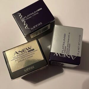 3 Avon Anew face cream- day night ultimate